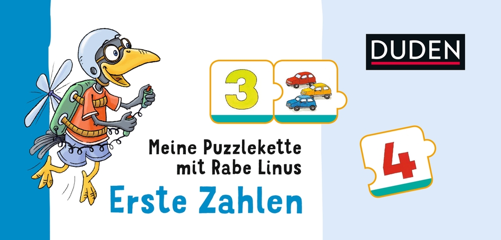 Meine Puzzlekette mit Rabe Linus – Erste Zahlen