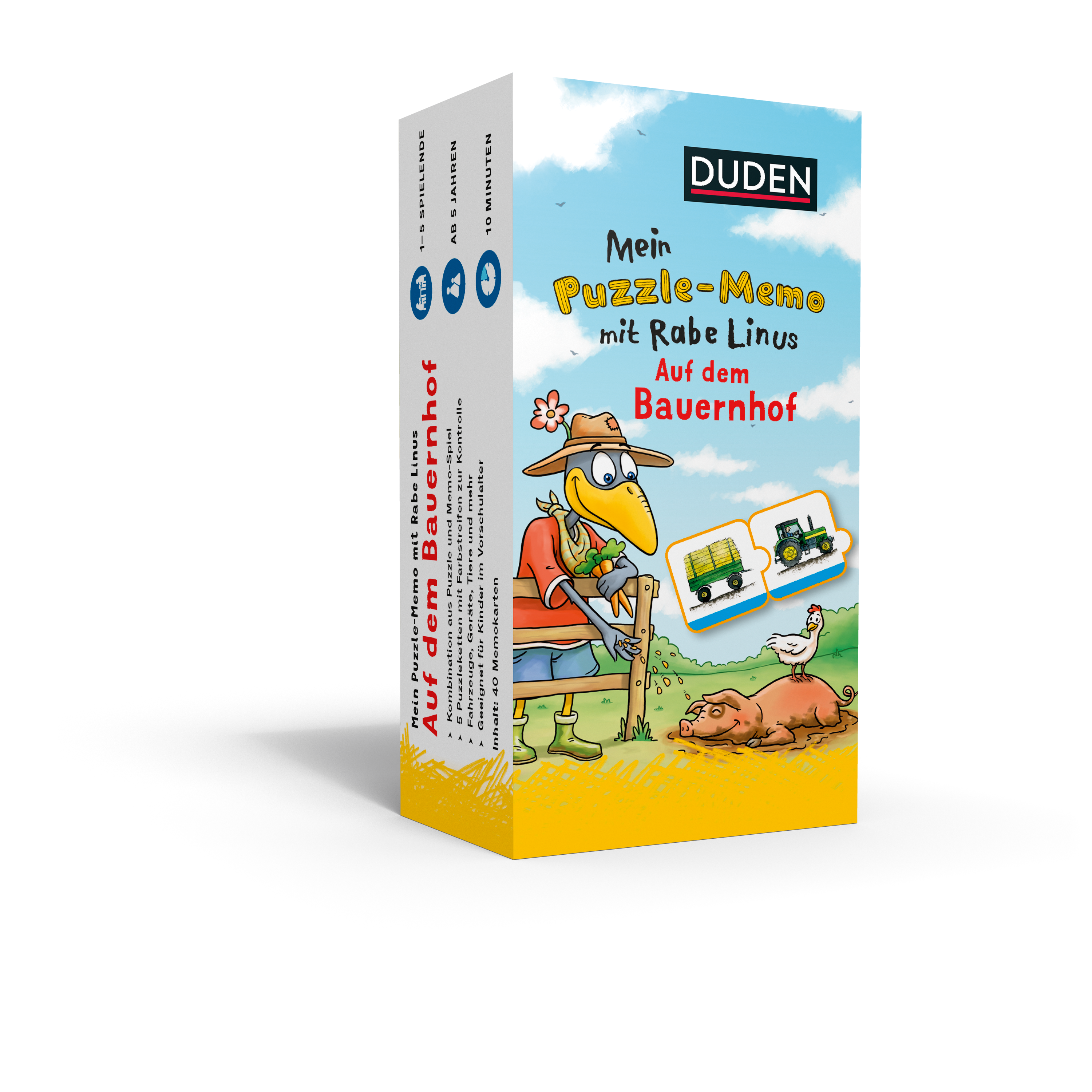 Mein Puzzlememo mit Rabe Linus – Auf dem Bauernhof Mein Puzzlememo mit Rabe Linus – Auf dem Bauernhof